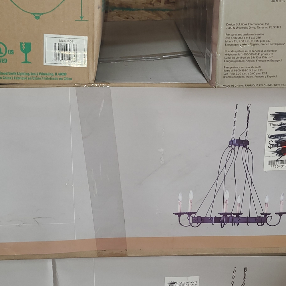 Elegant Purple Chandelier